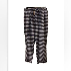 PRICE DROP Men’s Club Room Navy Gingham Lounge Pants, Size XL